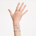 Ariana Grande x Swarovski bracelet Mixed cuts, Flower, Multicoloured, Rhodium plated - Image 6
