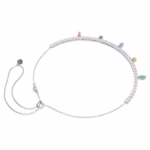 Ariana Grande x Swarovski necklace Mixed cuts, Multicoloured, Rhodium plated - Image 5