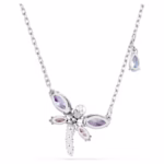 Ariana Grande x Swarovski pendant Mixed cuts, Dragonfly, Multicoloured, Rhodium plated - Image 5