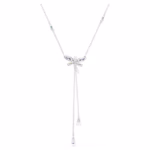 Ariana Grande x Swarovski Y necklace Mixed cuts, Dragonfly, Multicoloured, Rhodium plated - Image 6