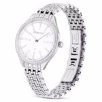 Attract watch Swiss Made, Metal bracelet, Silver Tone, Stainless steel