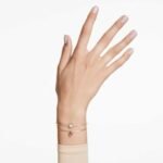 Chroma bangle, Heart, Red, 18K gold finish - Image 2