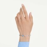 Chroma bangle, Mixed cuts, Multicoloured, Rhodium plated - Image 2