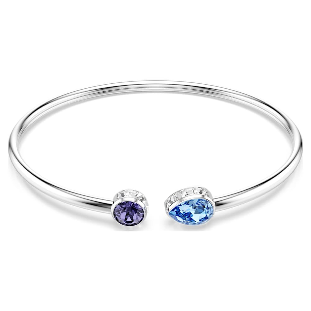 chroma-bangle-mixed-cuts-multicoloured-rhodium-plated-swarovski-5741780 Chroma bangle, Mixed cuts, Multicoloured, Rhodium plated - Image 1