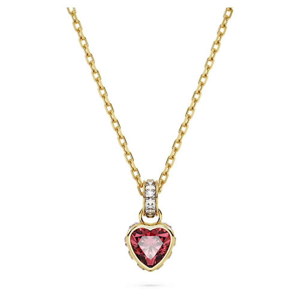 chroma-pendant-heart-red-18k-gold-finish-swarovski-5648750 Chroma pendant, Heart, Red, 18K gold finish - Image 1