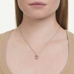 Chroma pendant, Mixed cuts, Pink, Rhodium plated - Image 2