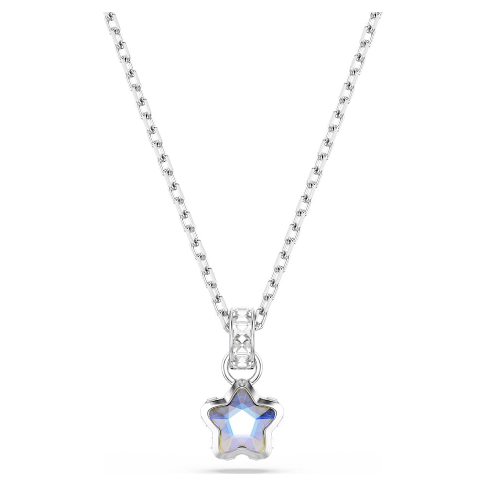 chroma-pendant-mixed-cuts-star-white-rhodium-plated-swarovski-5759678 Chroma pendant, Mixed cuts, Star, White, Rhodium plated - Image 1