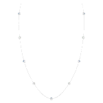 Chroma strandage, Star, White, Rhodium plated