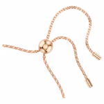 Constella bracelet Crystal pearl, Round cut, White, 18K rose gold finish - Image 4