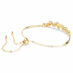 Constella bracelet Mixed cuts, Multicoloured, 18K gold finish - Image 6