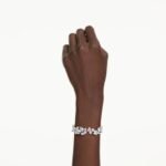 Constella bracelet, Mixed cuts, White, Rhodium plated - Image 2