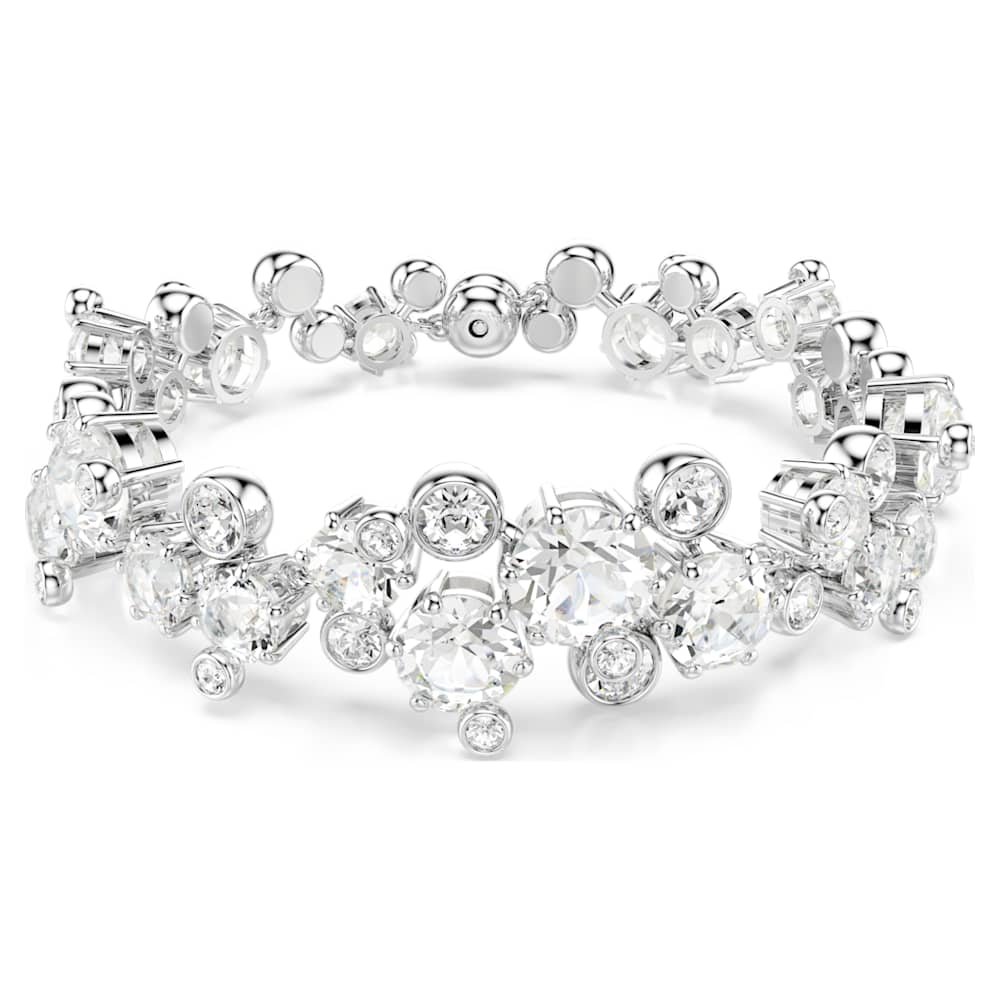 constella-bracelet-mixed-cuts-white-rhodium-plated-swarovski-5722469 Constella bracelet, Mixed cuts, White, Rhodium plated - Image 1