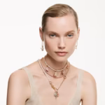 Constella drop earrings Round cut, White, 18K gold finish - Image 6