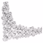 Constella necklace Mixed cuts, Clasp, White, Rhodium plated - Image 4