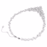 Constella necklace Mixed cuts, Clasp, White, Rhodium plated - Image 7