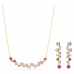 Constella set Mixed cuts, Multicoloured, 18K gold finish - Image 2