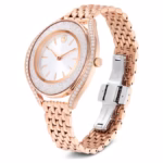 Crystalline aura watch Swiss Made, Metal bracelet, Rose gold tone, Rose gold-tone finish - Image 2
