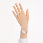 Crystalline aura watch Swiss Made, Metal bracelet, Rose gold tone, Rose gold-tone finish - Image 6
