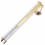 Crystalline ballpoint pen Evil eye, Gold tone, Mixed metal finish - Image 2