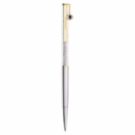 Crystalline ballpoint pen Evil eye, Gold tone, Mixed metal finish - Image 3