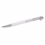 Crystalline ballpoint pen White, White lacquered, chrome plated - Image 5