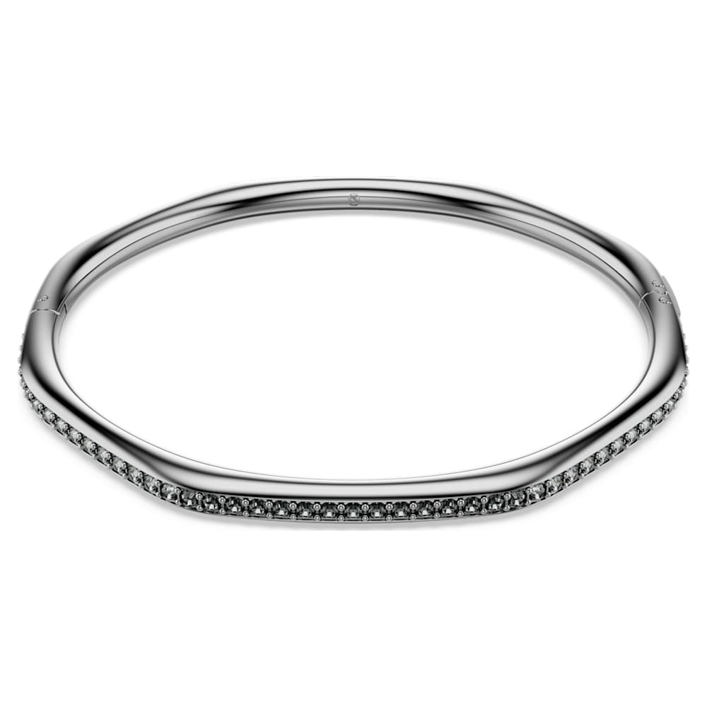 dextera-bangle-octagon-shape-round-cut-white-ruthenium-plated-swarovski-5724604 Dextera bangle, Octagon shape, Round cut, White, Ruthenium plated - Image 1