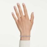 Dextera bracelet, Round cut, White, Stainless steel - Image 2