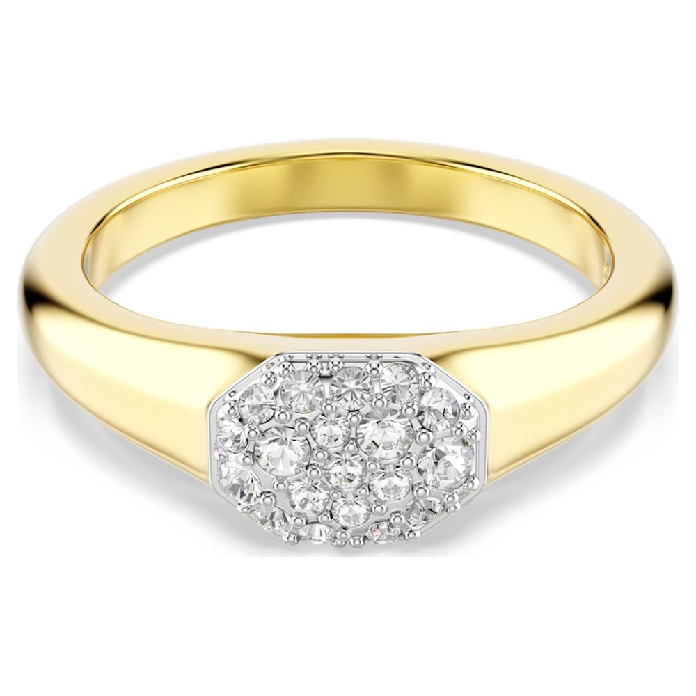 dextera-ring-mixed-cuts-white-18k-gold-finish-swarovski-5732850 Dextera ring, Mixed cuts, White, 18K gold finish - Image 1