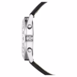 Dextera tachymetre watch Swiss Made, Leather strap, Silver Tone, Stainless steel - Image 5