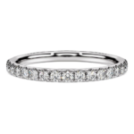 Eternity band ring, Lab-grown diamonds 0.4 ct tw, Round shape, Sterling silver