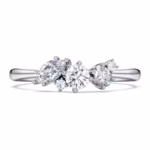 Galaxy ring Lab-grown diamonds 0.43 ct tw, Mixed shapes, Sterling silver - Image 4