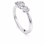 Galaxy ring Lab-grown diamonds 0.43 ct tw, Mixed shapes, Sterling silver - Image 5