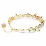 Gema bracelet Mixed cuts, Multicoloured, 18K gold finish - Image 5