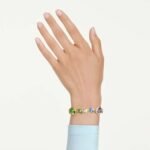 Gema bracelet, Mixed cuts, Multicoloured, 18K gold finish - Image 2