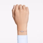 Hyperbola bracelet Infinity, White, Rhodium plated - Image 6