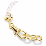 Idyllia bracelet Crystal pearl, White, 18K gold finish - Image 3