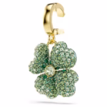 Idyllia charm Clover, Green, 18K gold finish - Image 3