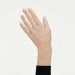 Imber bracelet, Crystal pearl, Round cut, White, Rhodium plated - Image 2