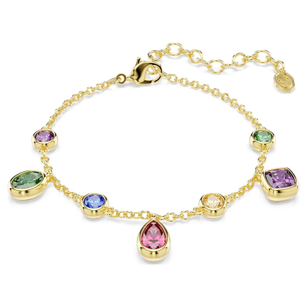 imber-bracelet-mixed-cuts-multicoloured-18k-gold-finish-swarovski-5759809 Imber bracelet, Mixed cuts, Multicoloured, 18K gold finish - Image 1