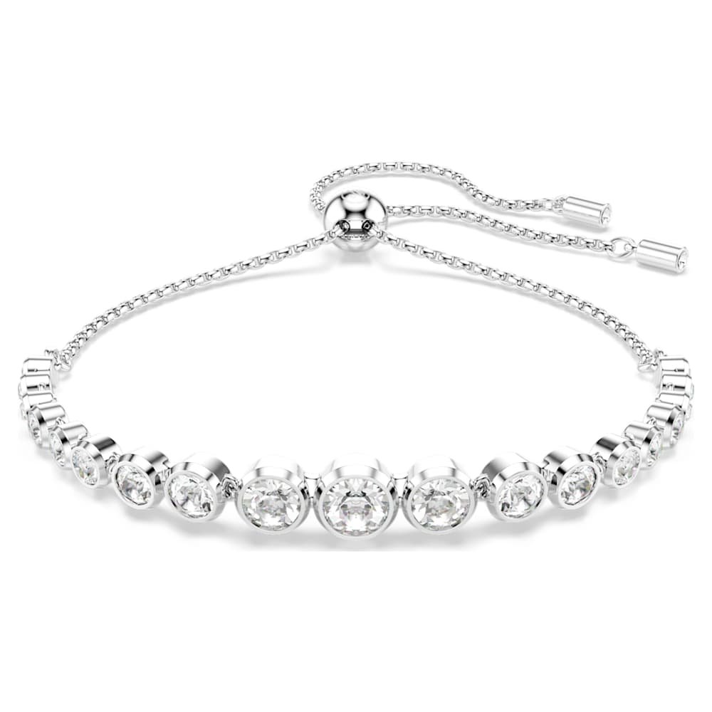 imber-bracelet-mixed-round-cuts-white-rhodium-plated-swarovski-5705451 Imber bracelet, Mixed round cuts, White, Rhodium plated - Image 1