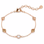 Imber bracelet Round cut, Multicoloured, 18K rose gold finish - Image 2