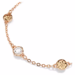 Imber bracelet Round cut, Multicoloured, 18K rose gold finish - Image 3