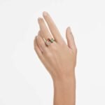 Imber cocktail ring, Set (2), Mixed cuts, Multicoloured, 18K gold finish - Image 2