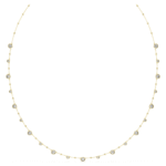 Imber strandage, Round cut, White, 18K gold finish
