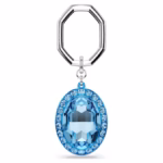 Key ring Oval cut, Blue, Mixed metal finish - Image 2