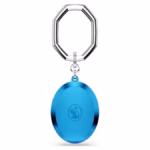Key ring Oval cut, Blue, Mixed metal finish - Image 5