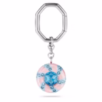 Key ring Round cut, Multicolored, Rhodium plated - Image 5
