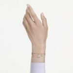 Magic bracelet, Mixed cuts, Snowflake, White, 18K gold finish - Image 2