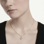 Magic pendant, Mixed cuts, Snowflake, White, 18K gold finish - Image 2