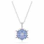 Magic set Snowflake, Blue, Rhodium plated